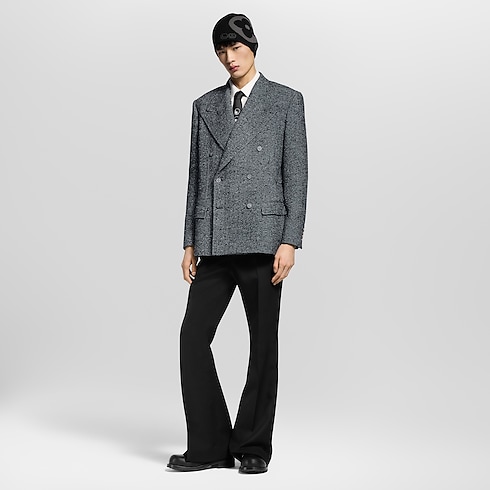 Giacca doppiopetto in tweed Uomo Abbigliamento Blazer e Giacche | LOUIS VUITTON (Zoom prodotto)