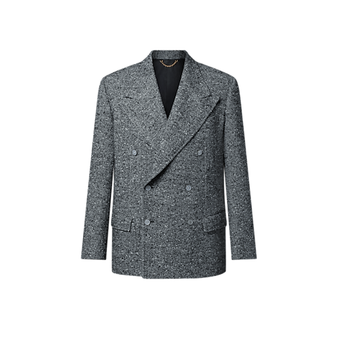Giacca doppiopetto in tweed Uomo Abbigliamento Blazer e Giacche | LOUIS VUITTON (Zoom prodotto)