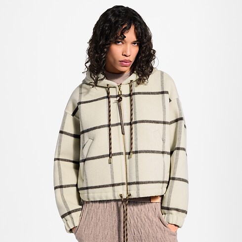 Giacca double face con design tartan e zip Donna Abbigliamento Cappotti e Giacche | LOUIS VUITTON (Zoom prodotto)
