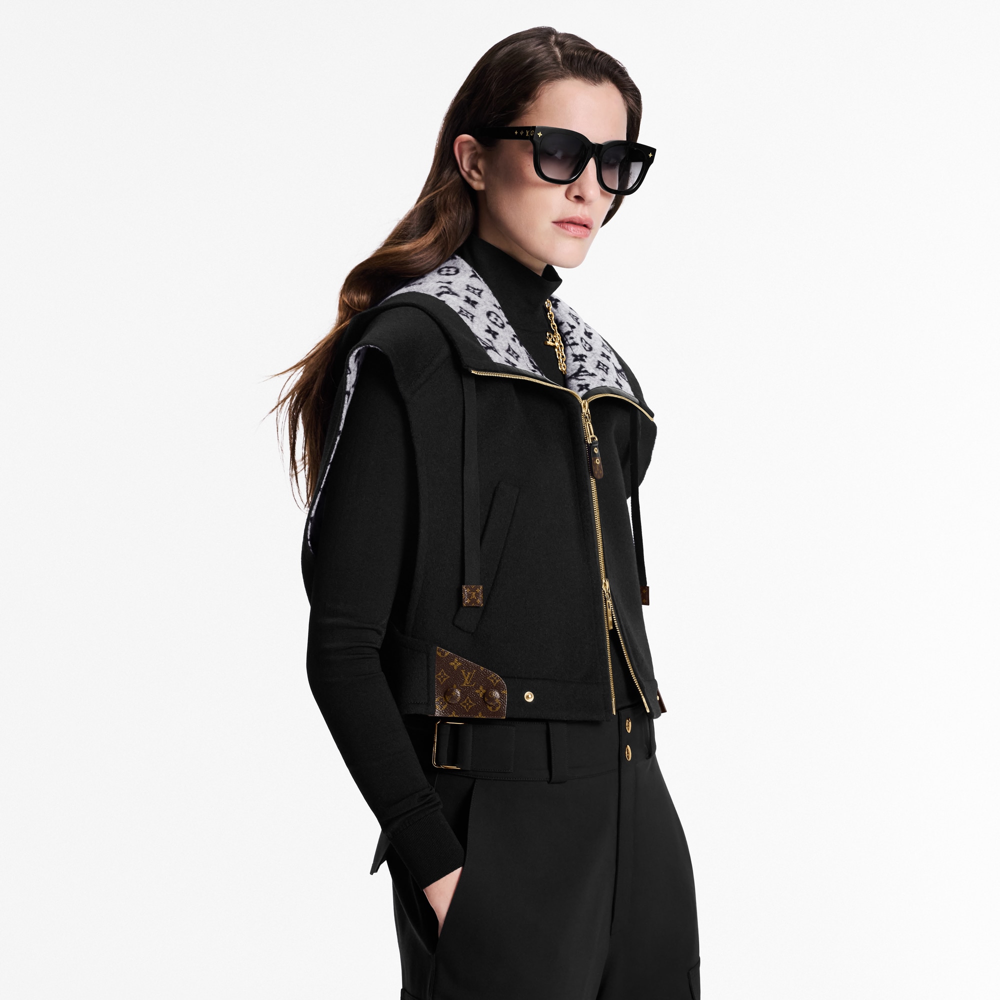 Giacca double face con maniche aperte  Donna Abbigliamento Cappotti e Giacche | LOUIS VUITTON (Zoom prodotto)