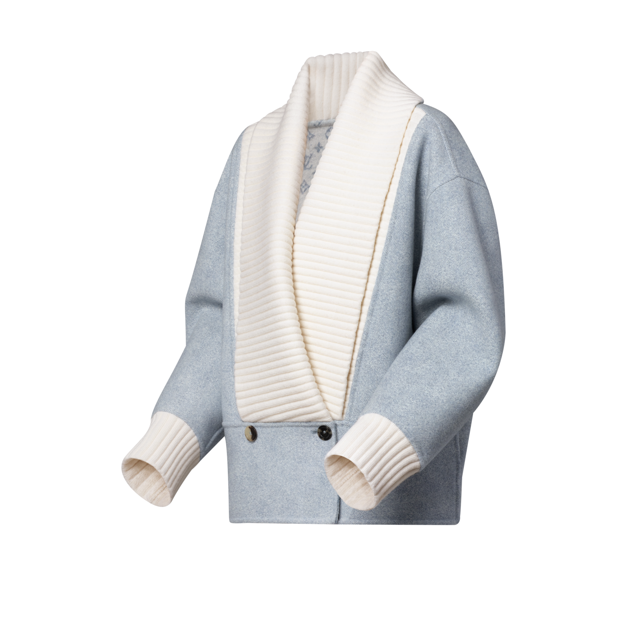 Giacca double face effetto denim  Donna Abbigliamento Cappotti e Giacche | LOUIS VUITTON (Zoom prodotto)