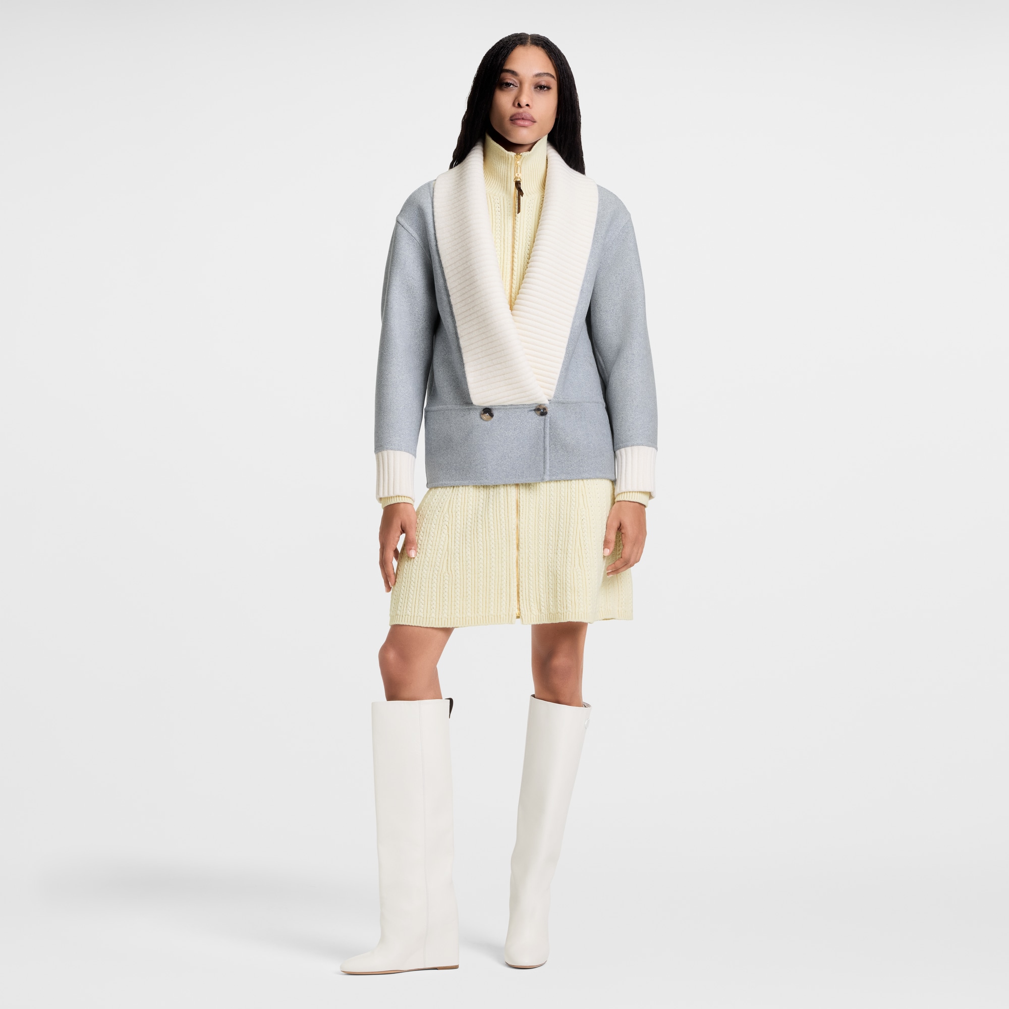 Giacca double face effetto denim  Donna Abbigliamento Cappotti e Giacche | LOUIS VUITTON (Zoom prodotto)