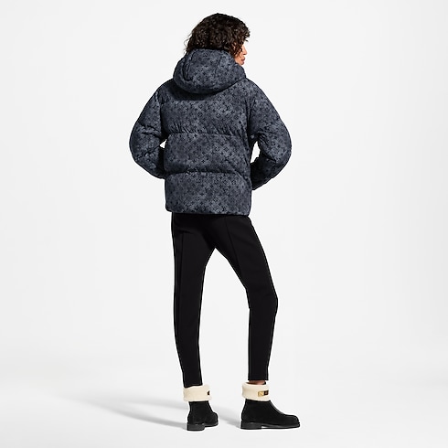 Giacca imbottita con motivo Monogram effetto denim ambiance view