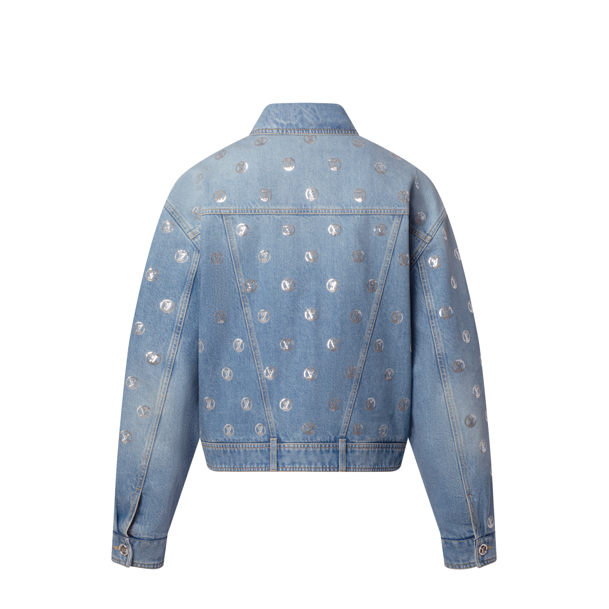 Giacca in denim con firma in paillettes  Donna Abbigliamento Cappotti e Giacche | LOUIS VUITTON (Zoom prodotto)
