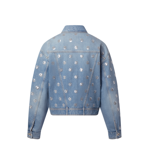 Giacca in denim con firma in paillettes Donna Abbigliamento Cappotti e Giacche | LOUIS VUITTON (Zoom prodotto)