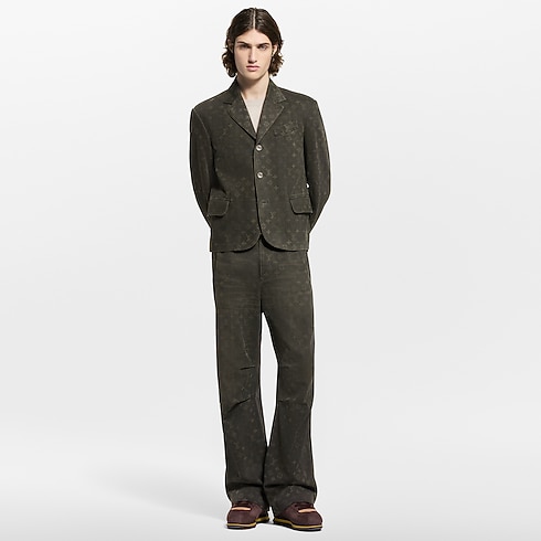 Giacca in denim con motivo Monogram Uomo Abbigliamento Capispalla e Cappotti | LOUIS VUITTON (Zoom prodotto)