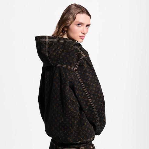 Giacca in denim con motivo Monogram e zip Donna Abbigliamento Cappotti e Giacche | LOUIS VUITTON (Zoom prodotto)