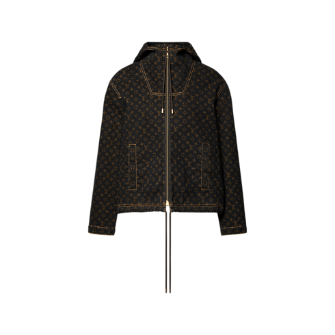 Giacca in denim con motivo Monogram e zip Donna Abbigliamento Cappotti e Giacche | LOUIS VUITTON (Zoom prodotto)