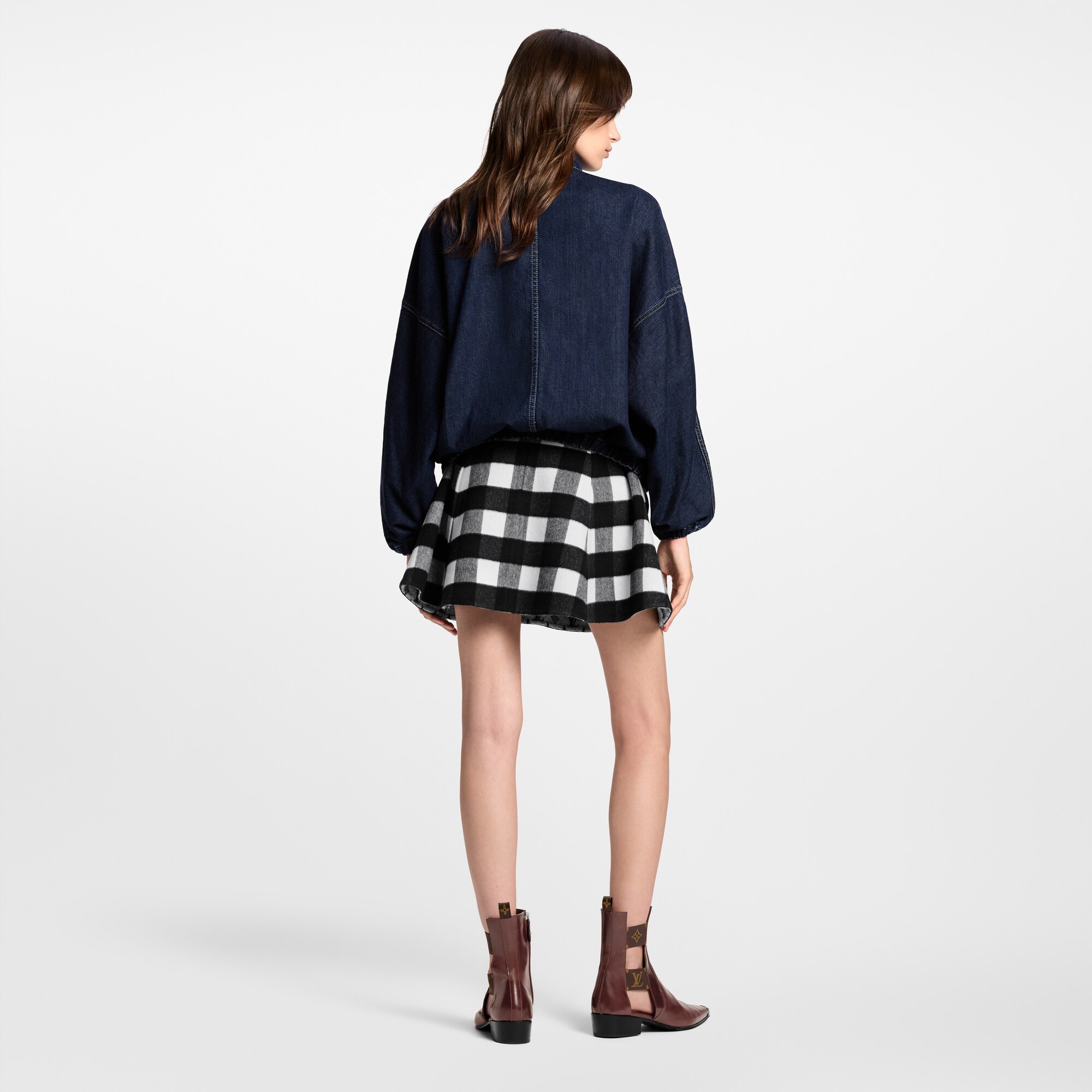 Giacca in denim con zip  Donna Abbigliamento Cappotti e Giacche | LOUIS VUITTON (Zoom prodotto)