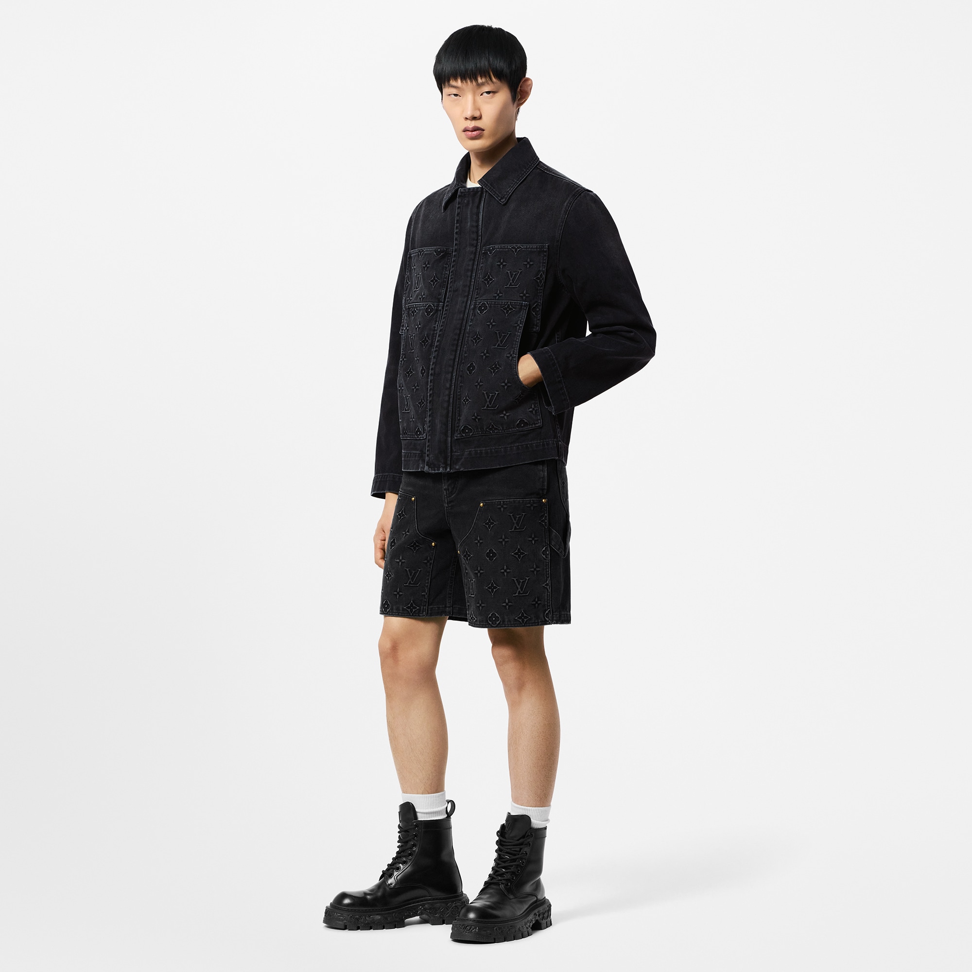 Giacca in denim in stile workwear  Uomo Abbigliamento Capispalla e Cappotti | LOUIS VUITTON (Zoom prodotto)