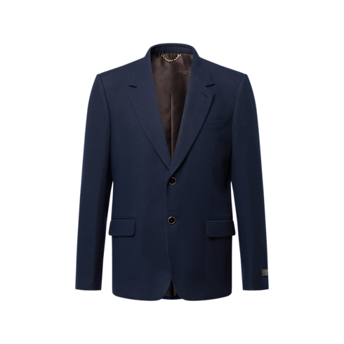 Giacca in denim monopetto con revers classici Uomo Abbigliamento Collezione Denim | LOUIS VUITTON (Zoom prodotto)