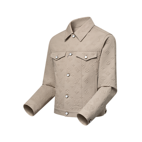 Giacca in jeans con motivo Monogram impresso Uomo Abbigliamento Capispalla e Cappotti | LOUIS VUITTON (Zoom prodotto)