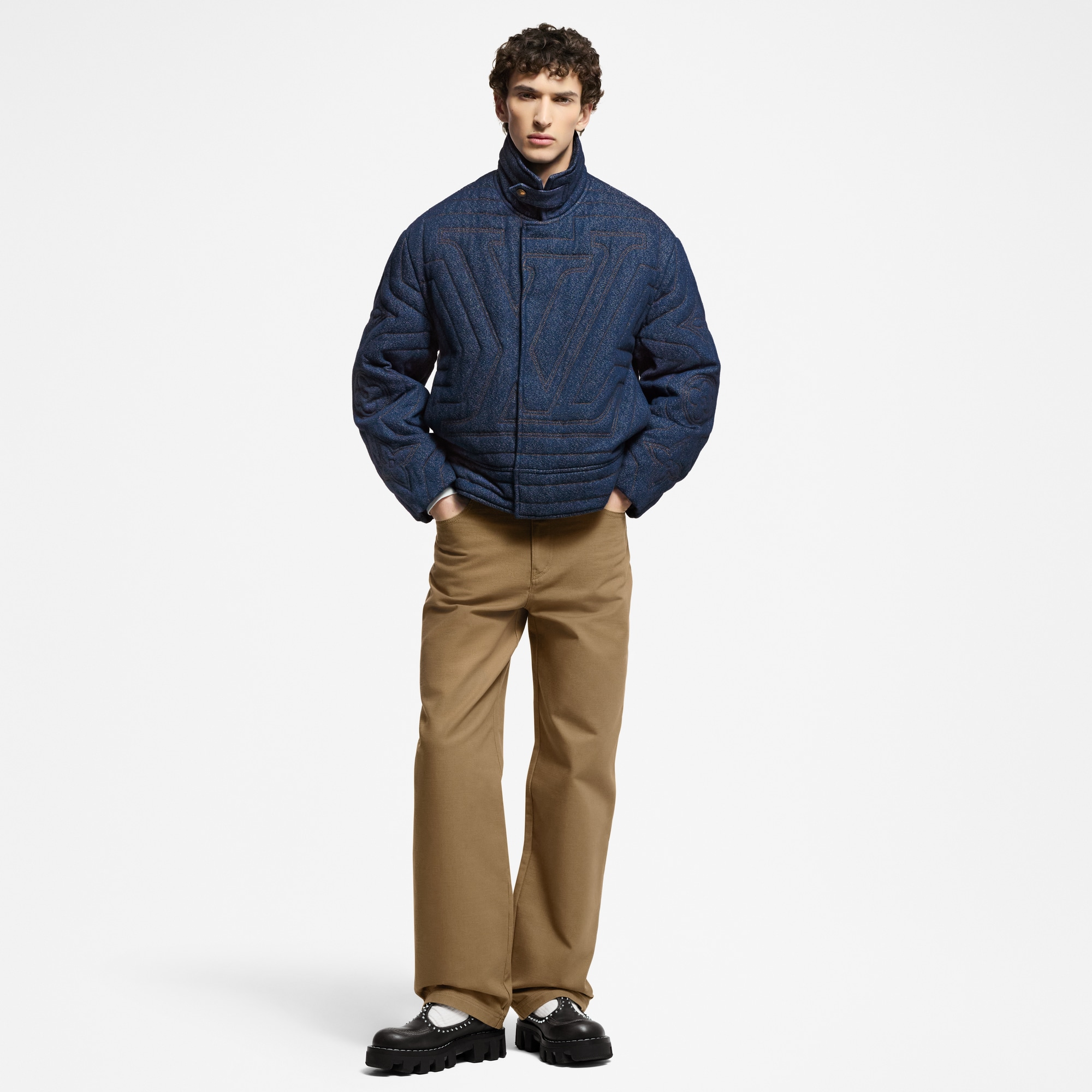 Giacca in jeans trapuntata  Uomo Abbigliamento Capispalla e Cappotti | LOUIS VUITTON (Zoom prodotto)