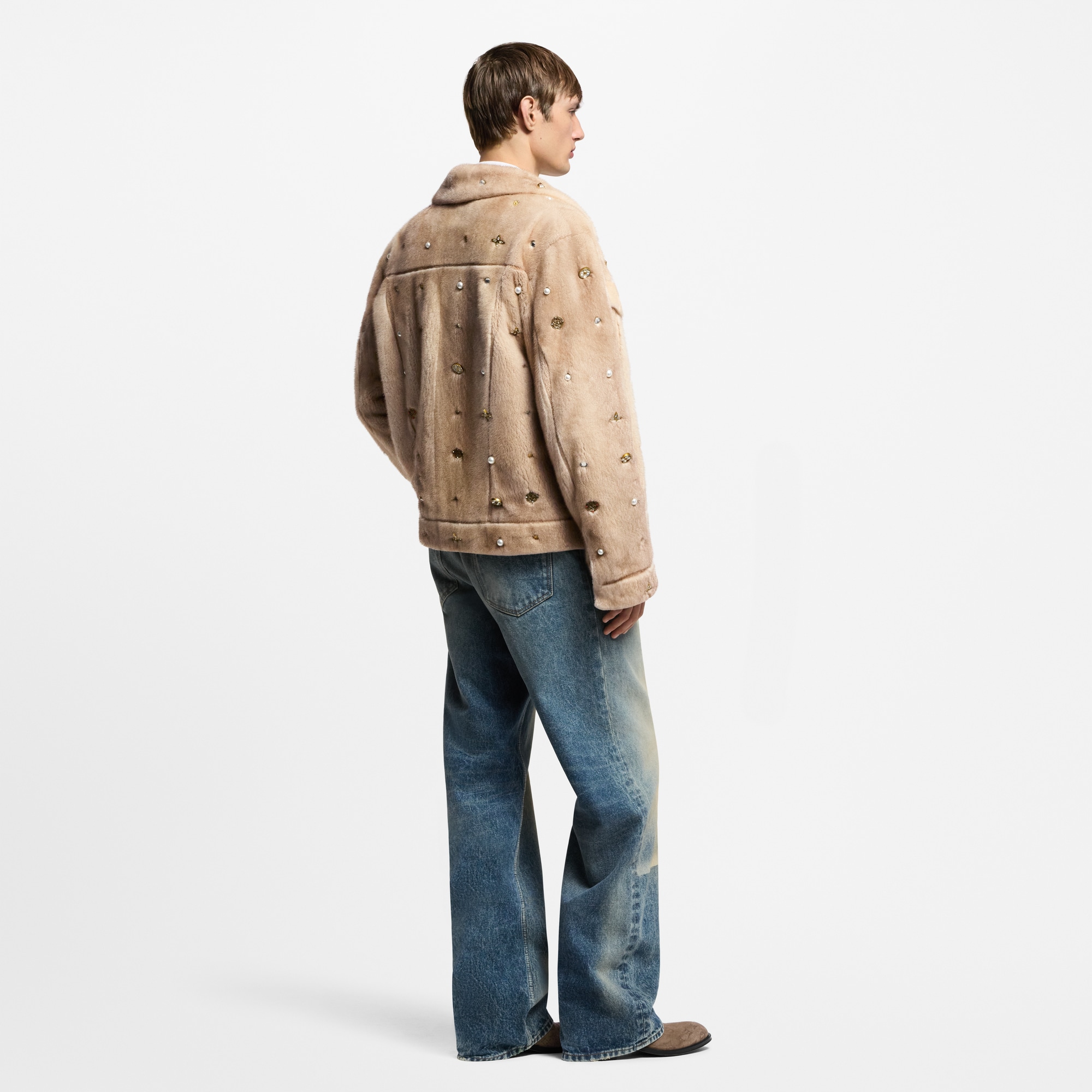 Giacca in pelliccia di visone con decori - Realizzata su ordinazione  Uomo Abbigliamento Capispalla e Cappotti | LOUIS VUITTON (Zoom prodotto)