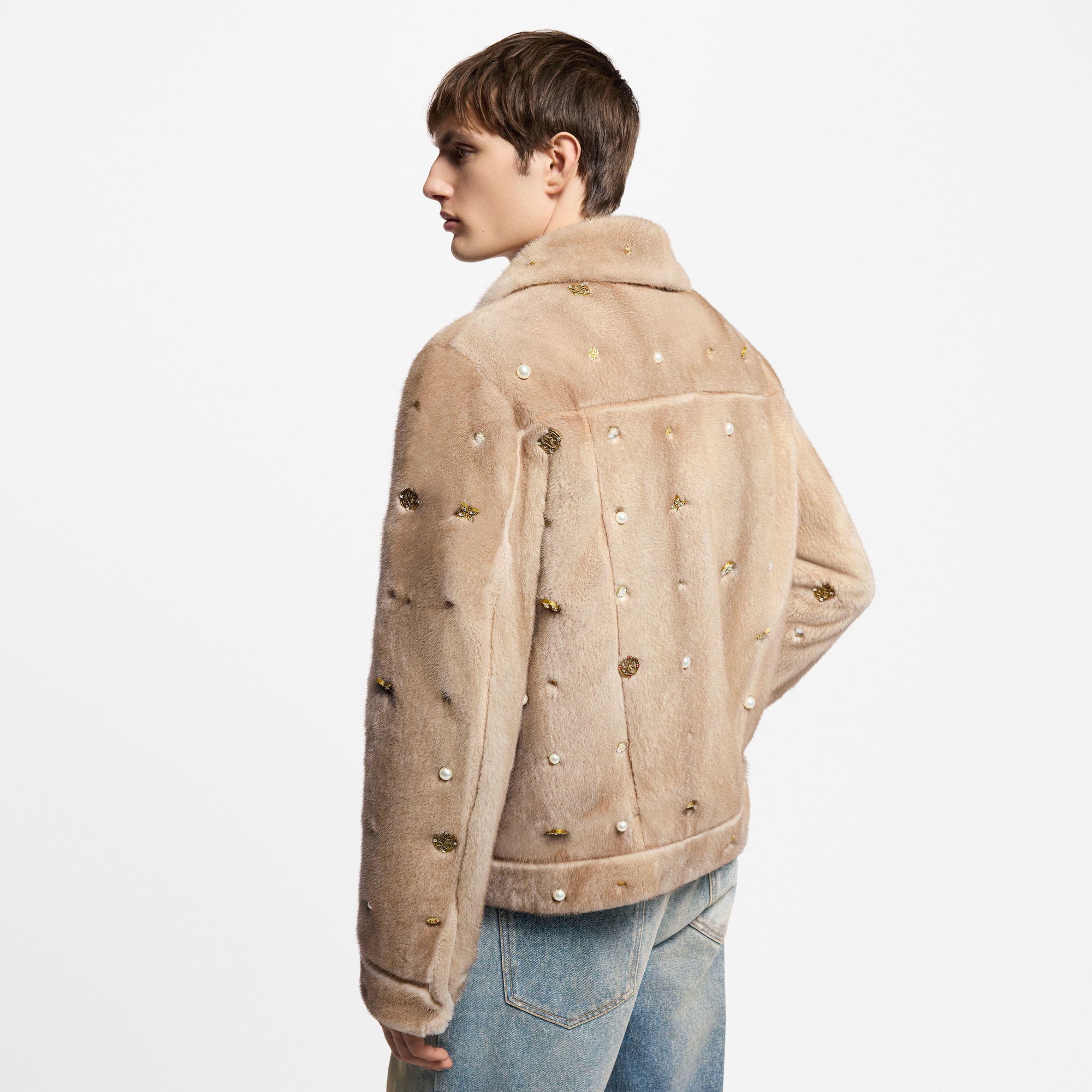 Giacca in pelliccia di visone con decori - Realizzata su ordinazione  Uomo Abbigliamento Capispalla e Cappotti | LOUIS VUITTON (Zoom prodotto)