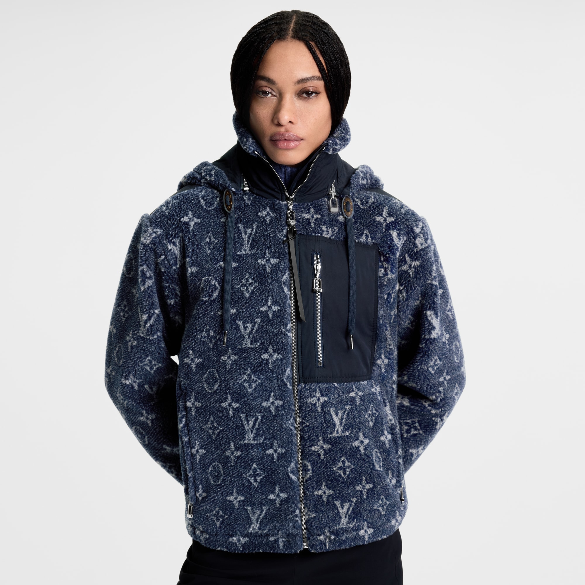Giacca in pile con motivo Monogram effetto denim  Donna Abbigliamento Cappotti e Giacche | LOUIS VUITTON (Zoom prodotto)