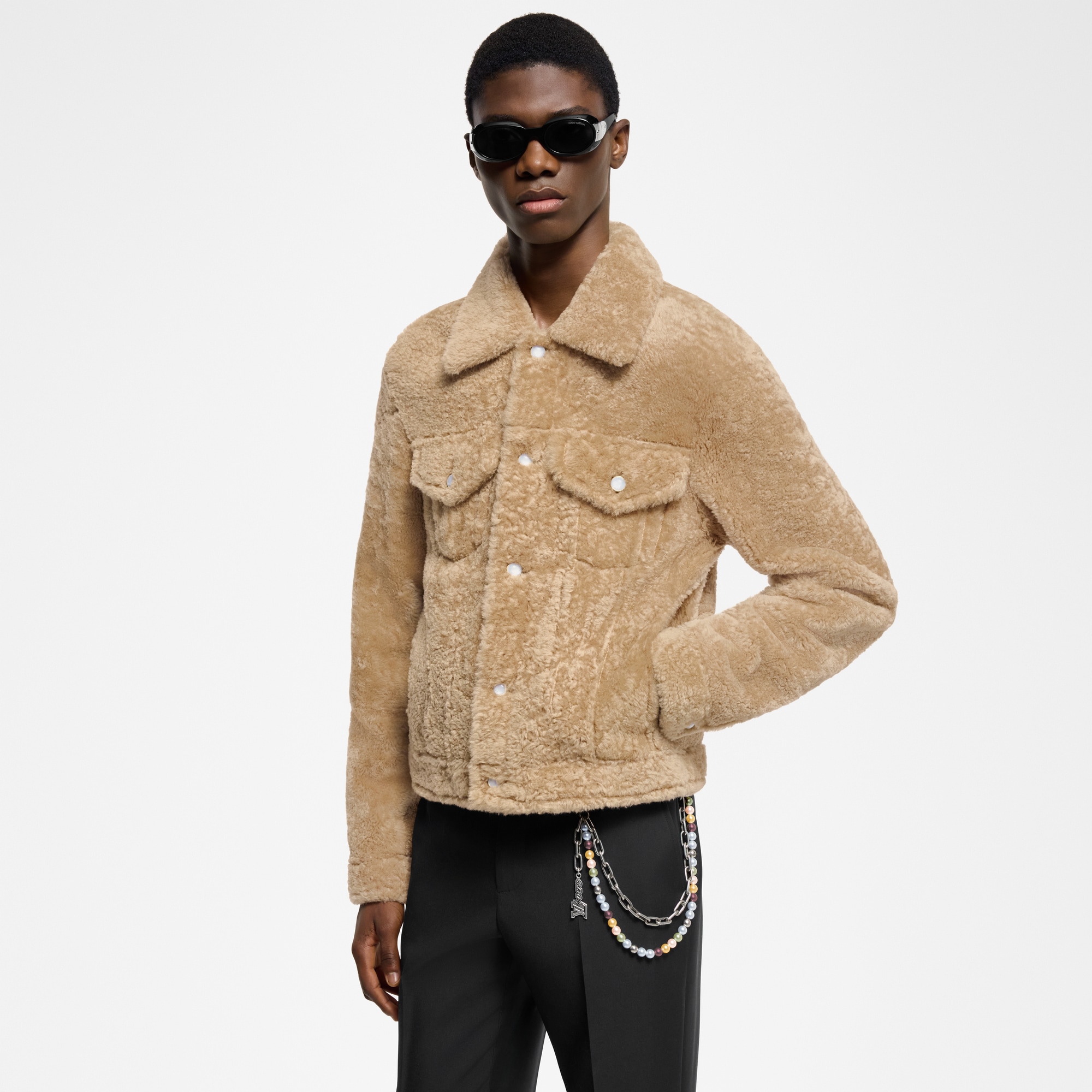 Giacca in shearling  Uomo Abbigliamento Capispalla e Cappotti | LOUIS VUITTON (Zoom prodotto)