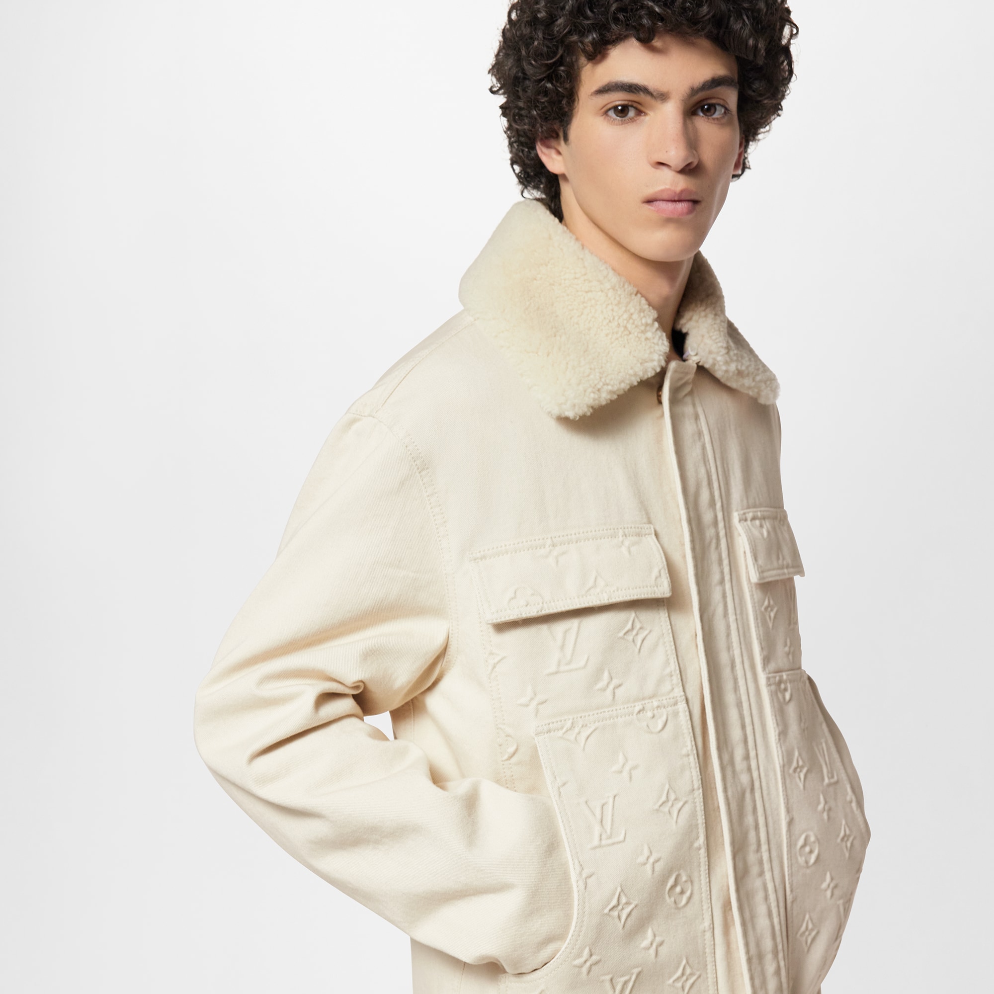 Giacca in stile workwear con motivo Monogram  Uomo Abbigliamento Capispalla e Cappotti | LOUIS VUITTON (Zoom prodotto)