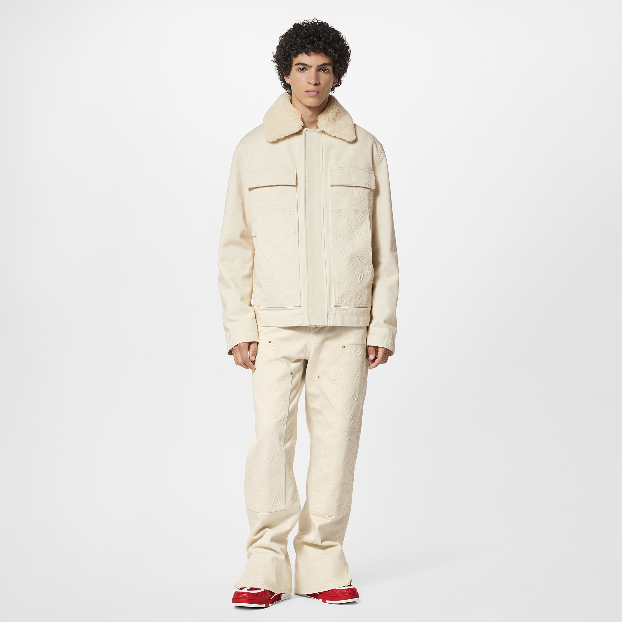 Giacca in stile workwear con motivo Monogram  Uomo Abbigliamento Capispalla e Cappotti | LOUIS VUITTON (Zoom prodotto)