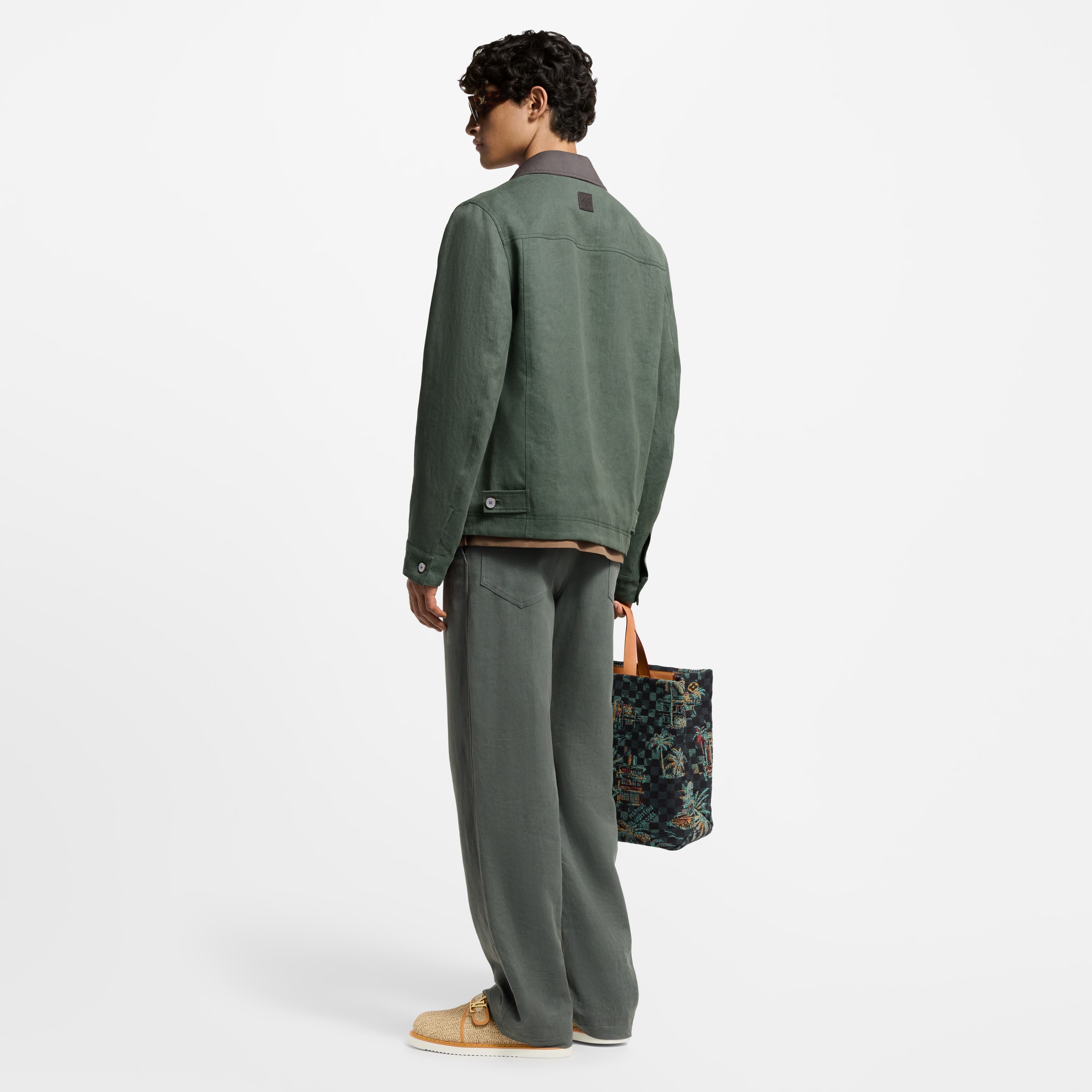 Giacca in stile workwear in lino leggero  Uomo Abbigliamento Capispalla e Cappotti | LOUIS VUITTON (Zoom prodotto)