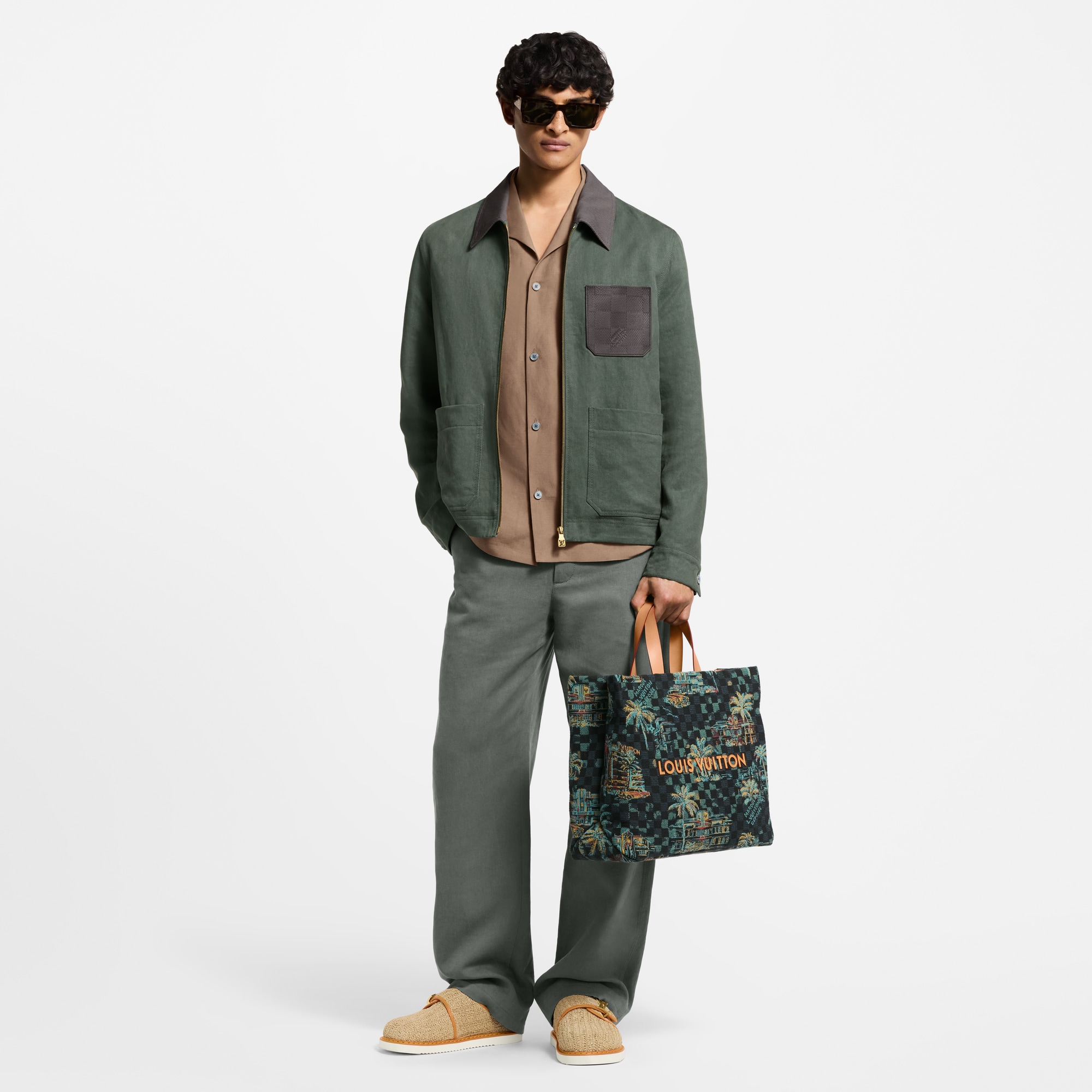 Giacca in stile workwear in lino leggero  Uomo Abbigliamento Capispalla e Cappotti | LOUIS VUITTON (Zoom prodotto)