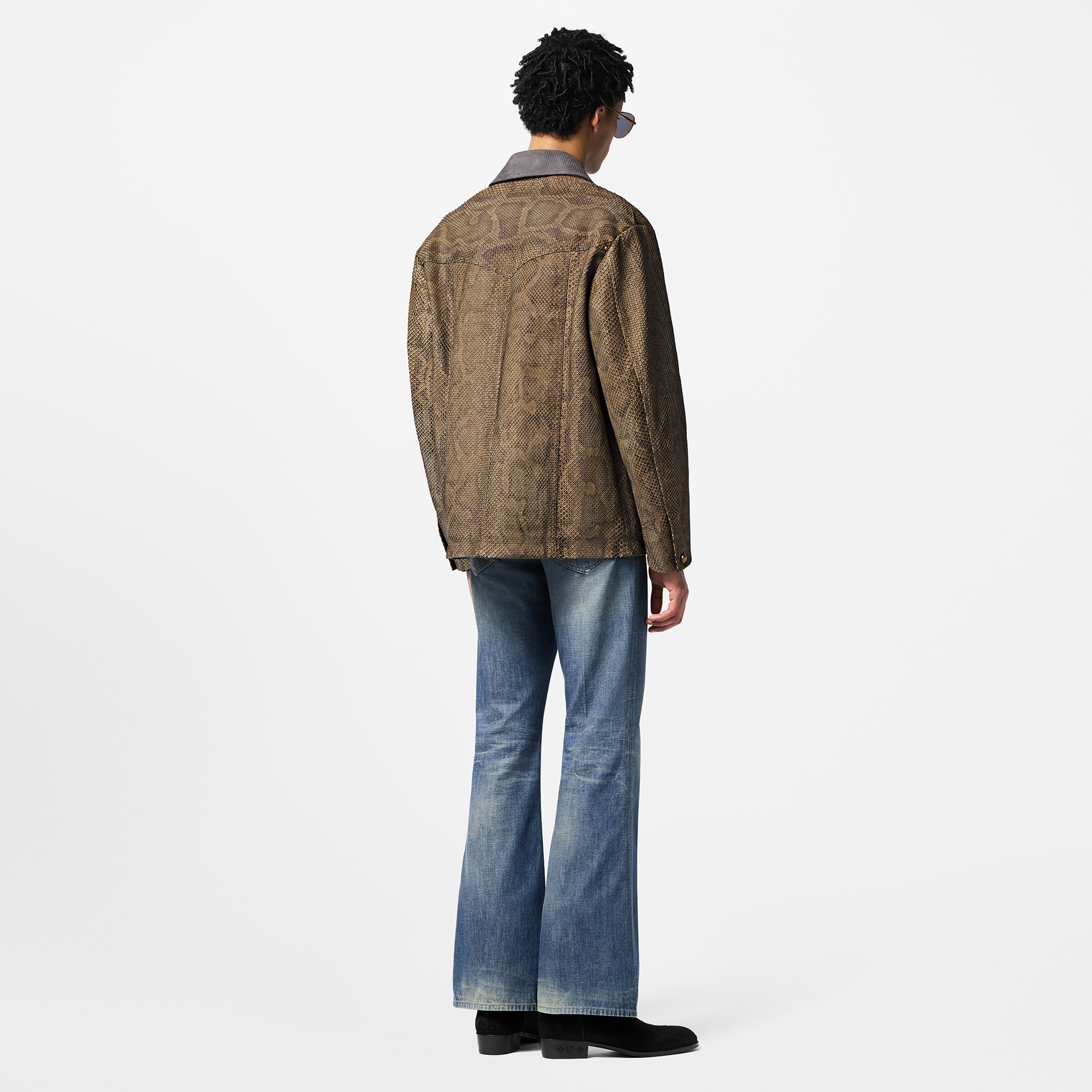 Giacca in stile workwear in pitone  Uomo Abbigliamento Capispalla e Cappotti | LOUIS VUITTON (Zoom prodotto)
