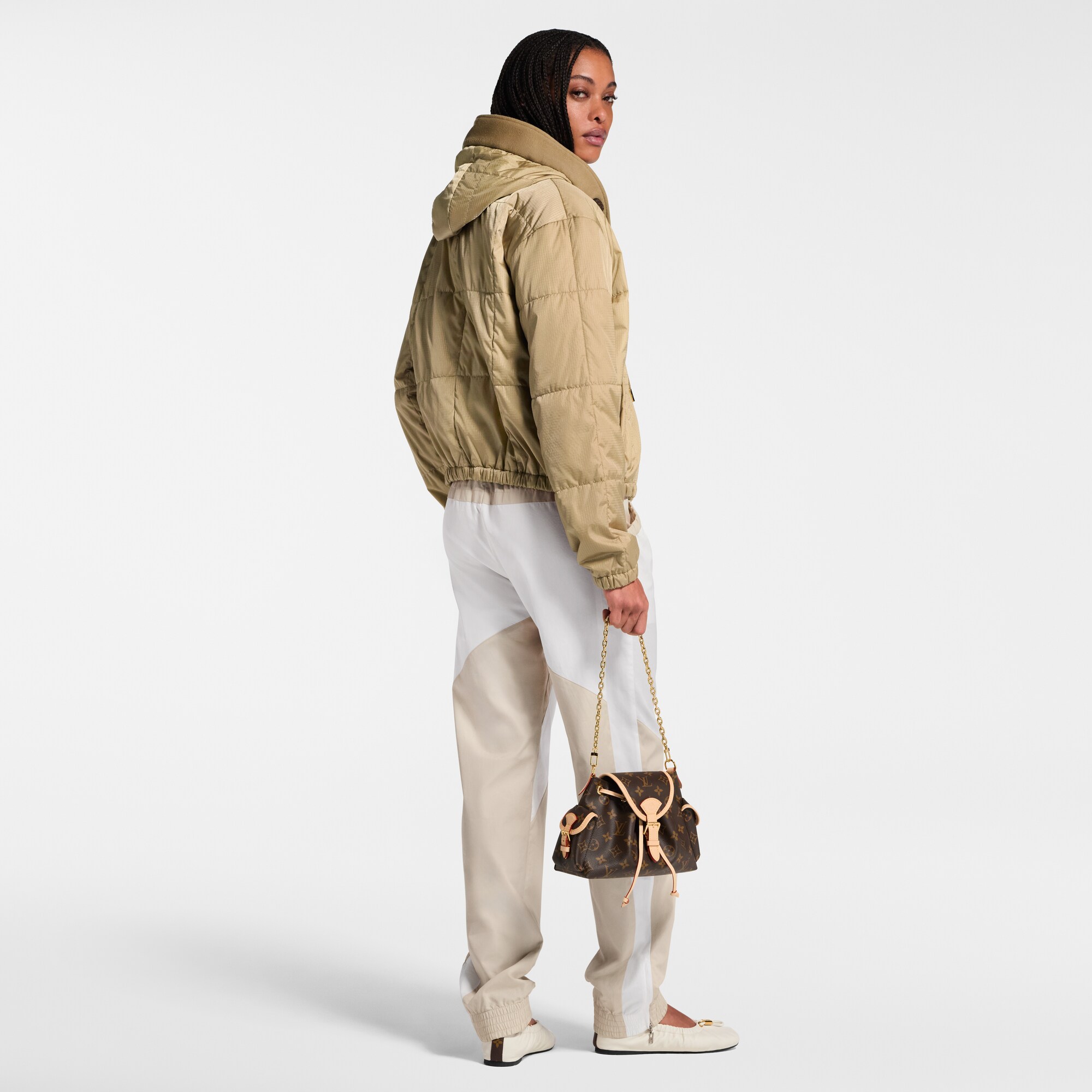 Giacca in tessuto ripstop trapuntato con cappuccio  Donna Abbigliamento Cappotti e Giacche | LOUIS VUITTON (Zoom prodotto)