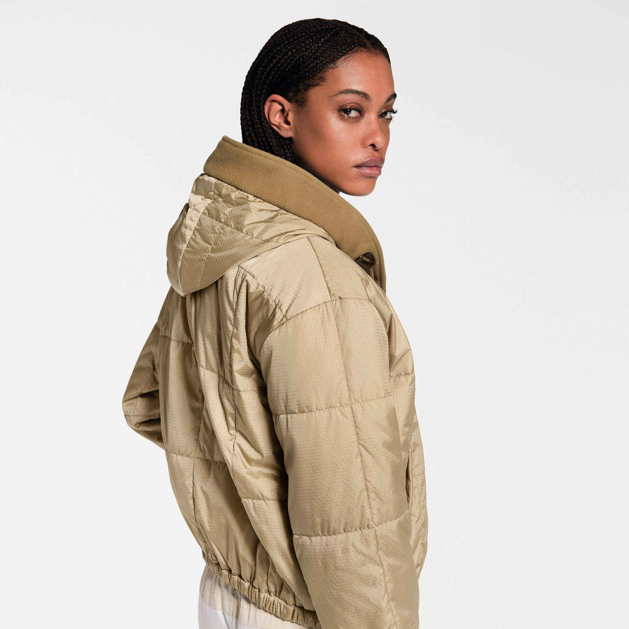 Giacca in tessuto ripstop trapuntato con cappuccio  Donna Abbigliamento Cappotti e Giacche | LOUIS VUITTON (Zoom prodotto)