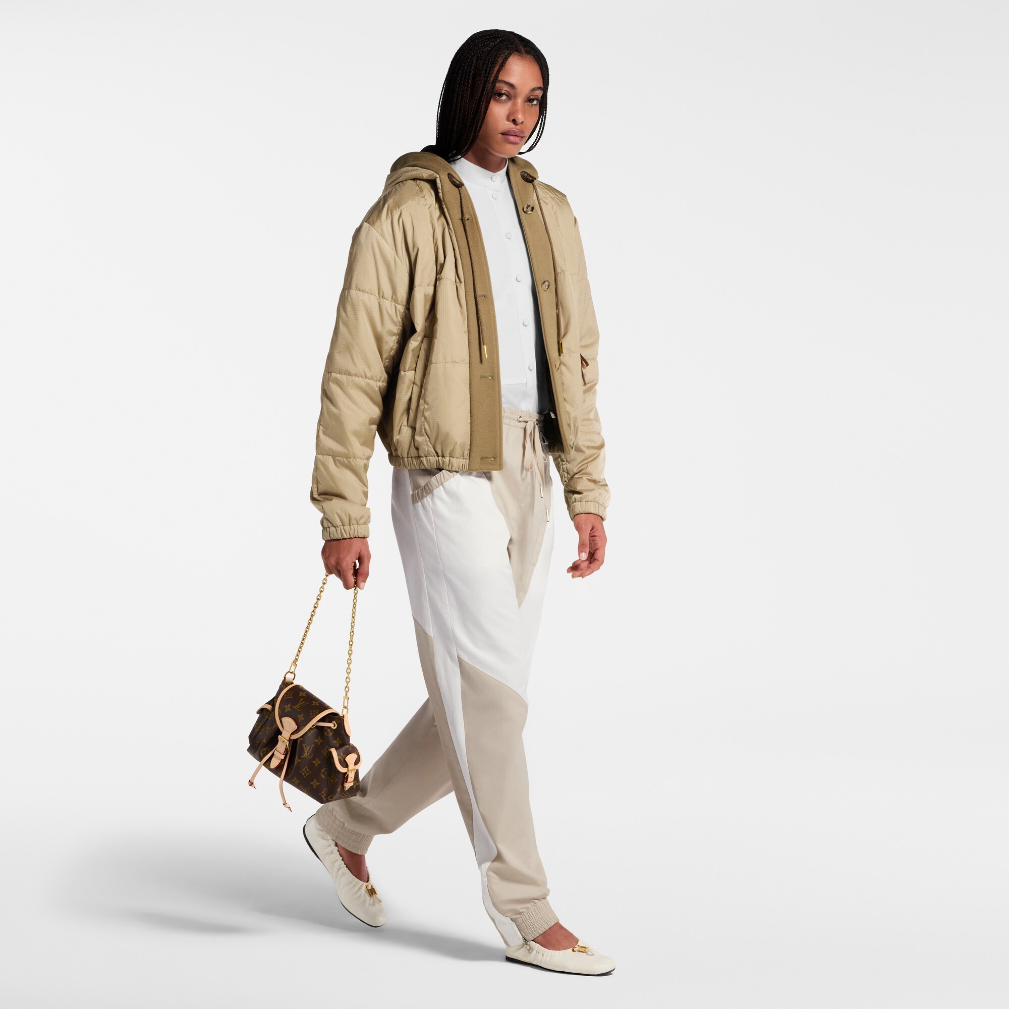 Giacca in tessuto ripstop trapuntato con cappuccio  Donna Abbigliamento Cappotti e Giacche | LOUIS VUITTON (Zoom prodotto)