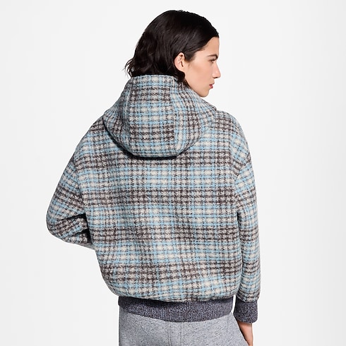 Giacca in tweed con zip e motivo a quadri Donna Abbigliamento Cappotti e Giacche | LOUIS VUITTON (Zoom prodotto)