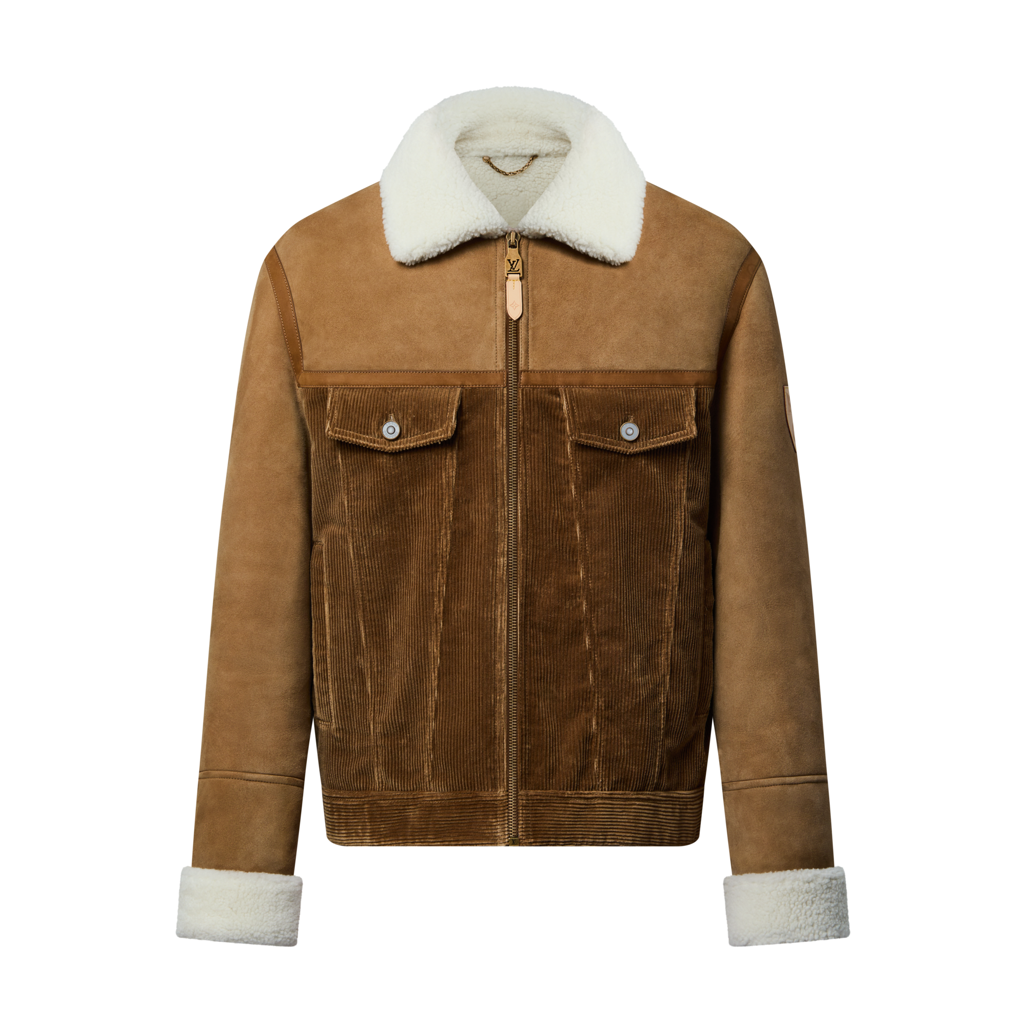 Giacca in velluto a coste e shearling  Uomo Abbigliamento Capispalla e Cappotti | LOUIS VUITTON (Zoom prodotto)