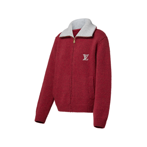 Giacca lavorata a maglia con zip e motivo iconico Uomo Abbigliamento Tutti i Capi di Abbigliamento | LOUIS VUITTON (Zoom prodotto)