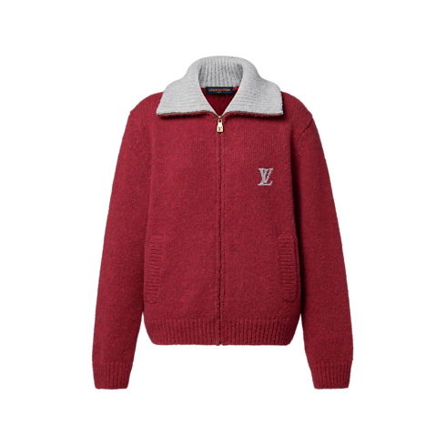 Giacca lavorata a maglia con zip e motivo iconico Uomo Abbigliamento Tutti i Capi di Abbigliamento | LOUIS VUITTON (Zoom prodotto)