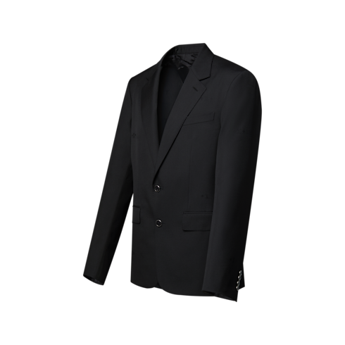 Giacca monopetto Gaston in trama jacquard Uomo Novità Uomo } | LOUIS VUITTON (Zoom prodotto)