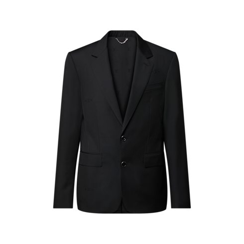 Giacca monopetto Gaston in trama jacquard Uomo Novità Uomo } | LOUIS VUITTON (Zoom prodotto)