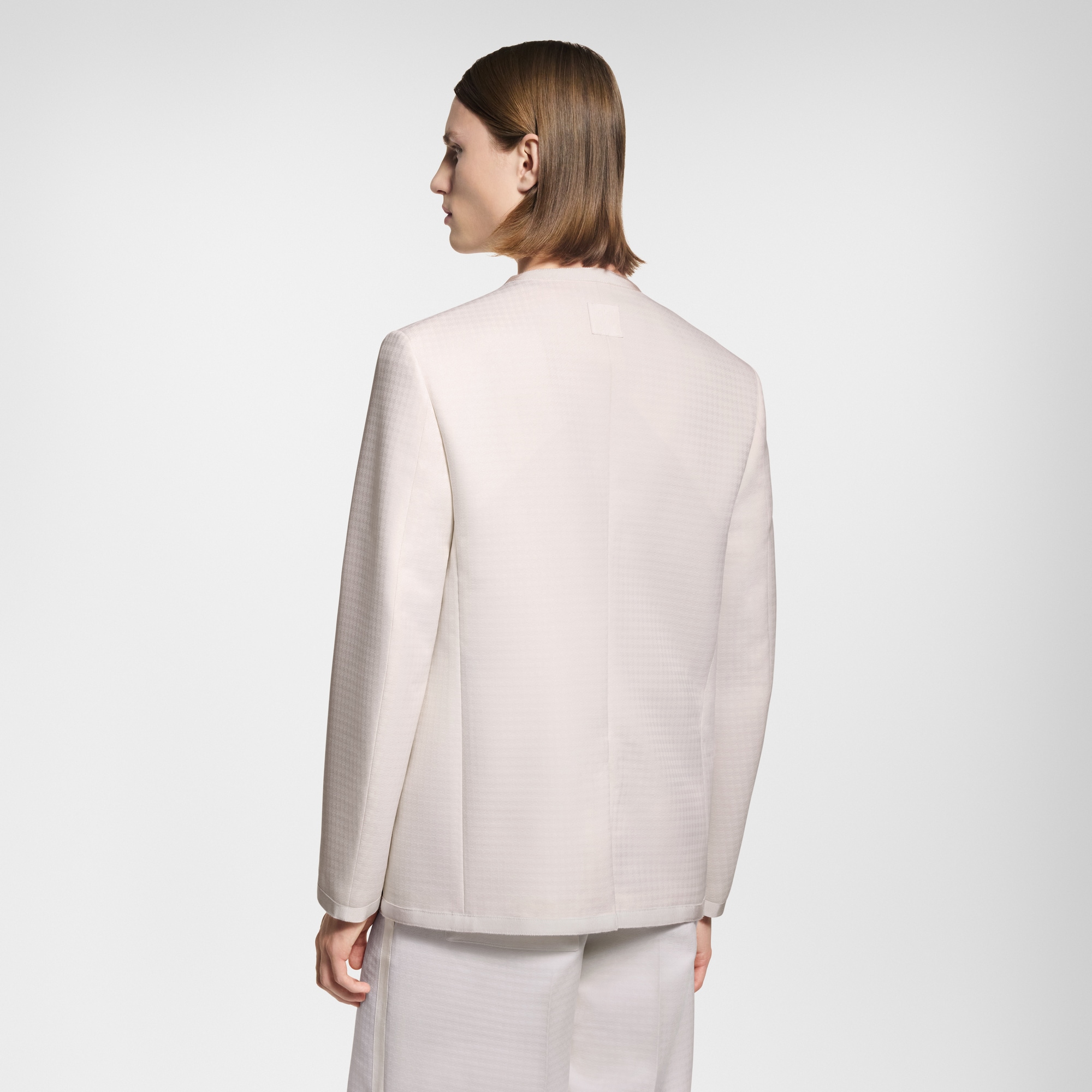 Giacca Preppy in lana senza colletto  Uomo Abbigliamento Capispalla e Cappotti | LOUIS VUITTON (Zoom prodotto)