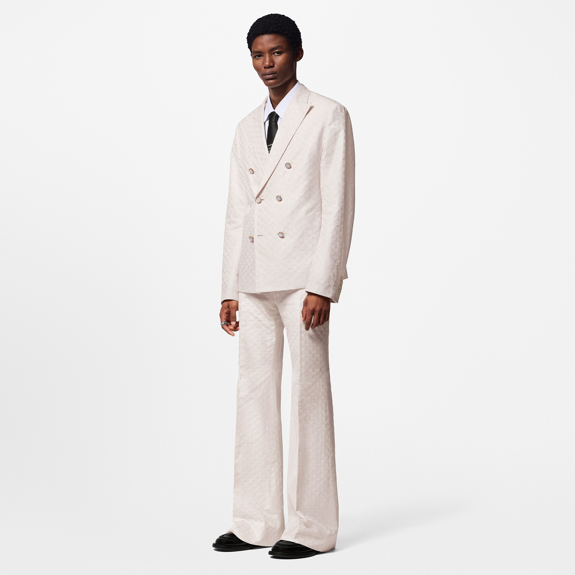 Giacca sartoriale doppio petto in misto seta e cotone  Uomo Abbigliamento Tutti i Capi di Abbigliamento | LOUIS VUITTON (Zoom prodotto)
