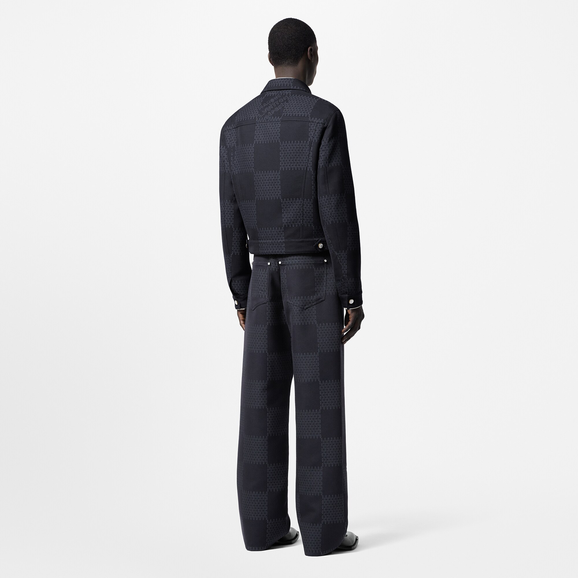 Giacca sartoriale in lana con motivo Damier  Uomo Abbigliamento Capispalla e Cappotti | LOUIS VUITTON (Zoom prodotto)