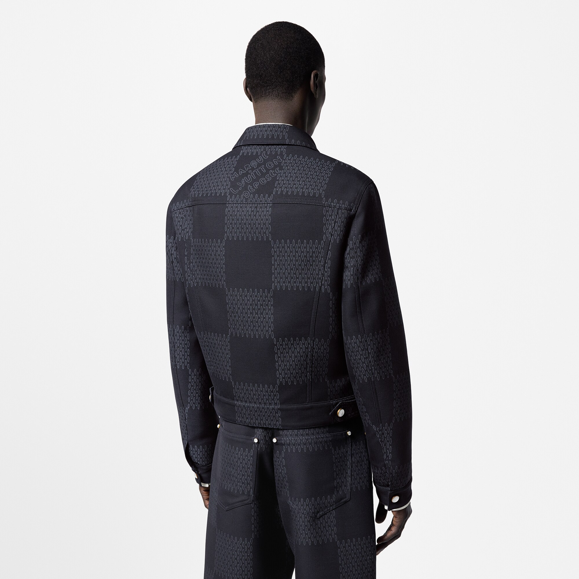 Giacca sartoriale in lana con motivo Damier  Uomo Abbigliamento Capispalla e Cappotti | LOUIS VUITTON (Zoom prodotto)