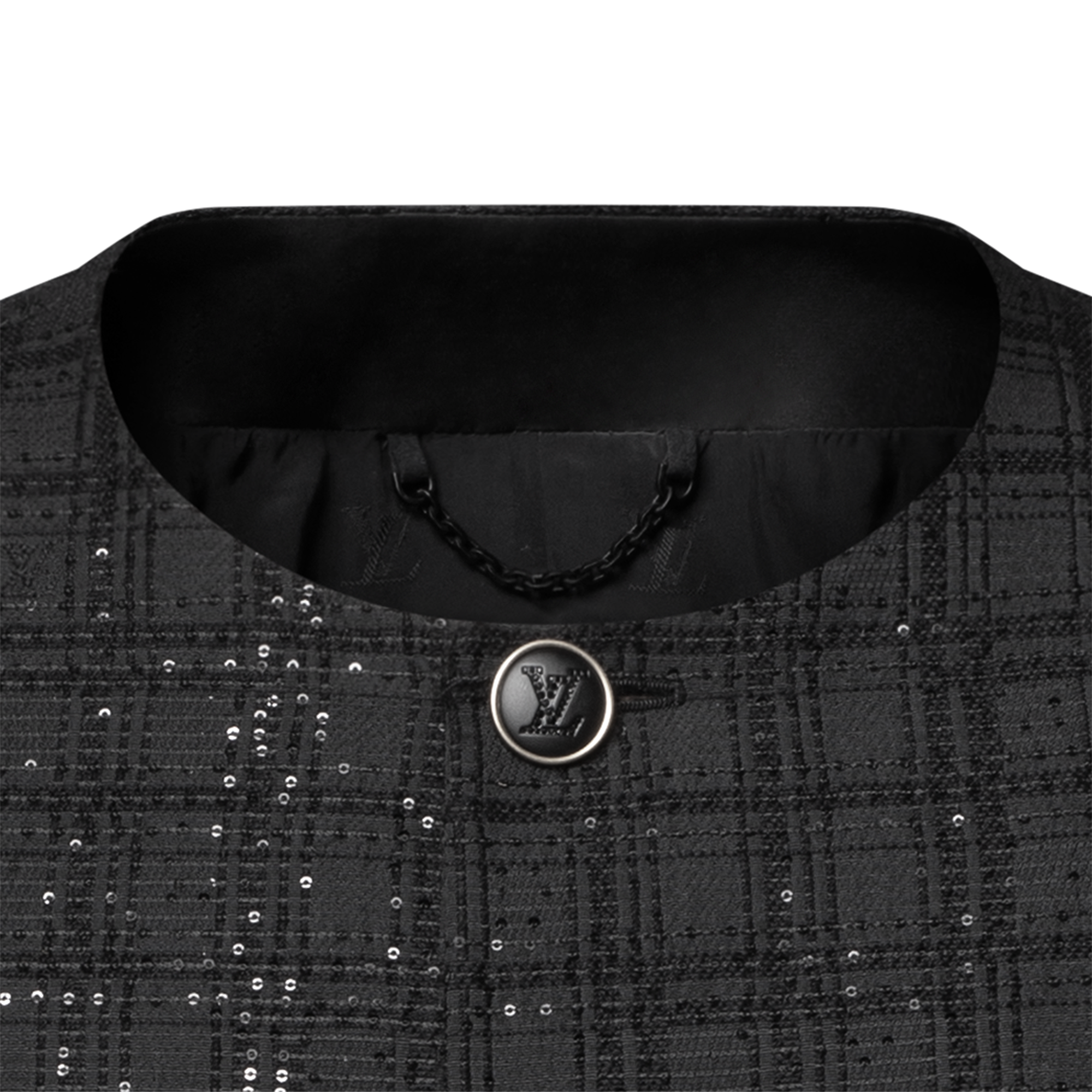 Giacca senza colletto ricamata con paillettes  Uomo Abbigliamento Blazer e Giacche | LOUIS VUITTON (Zoom prodotto)
