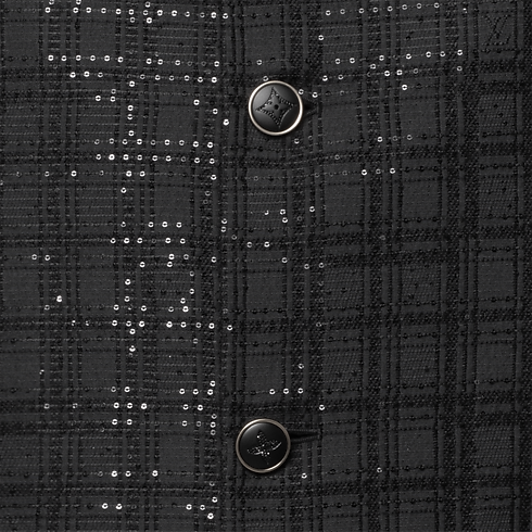 Giacca senza colletto ricamata con paillettes Uomo Abbigliamento Blazer e Giacche | LOUIS VUITTON (Zoom prodotto)