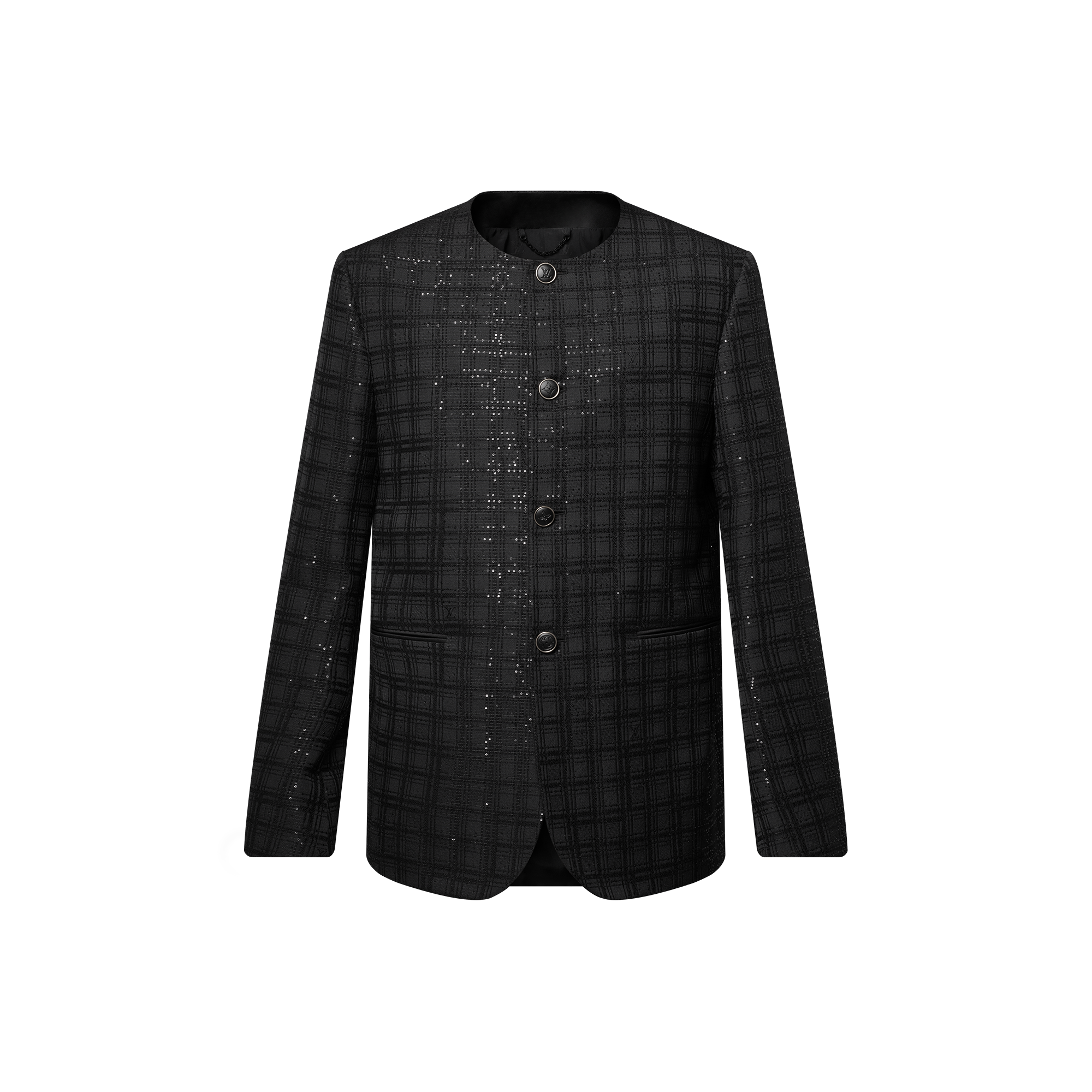 Giacca senza colletto ricamata con paillettes  Uomo Abbigliamento Blazer e Giacche | LOUIS VUITTON (Zoom prodotto)