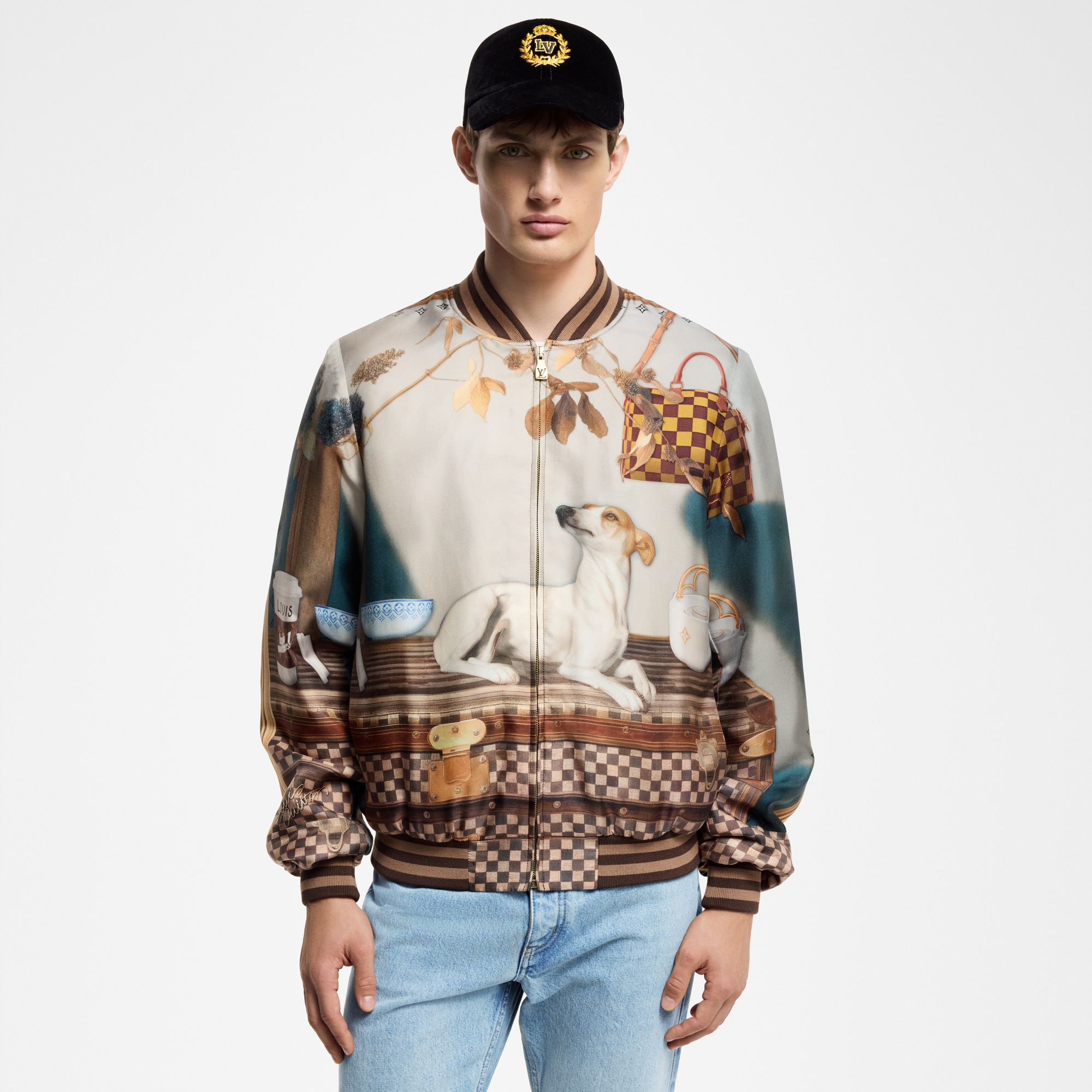Giacca Souvenir in seta  Uomo Abbigliamento Capispalla e Cappotti | LOUIS VUITTON (Zoom prodotto)