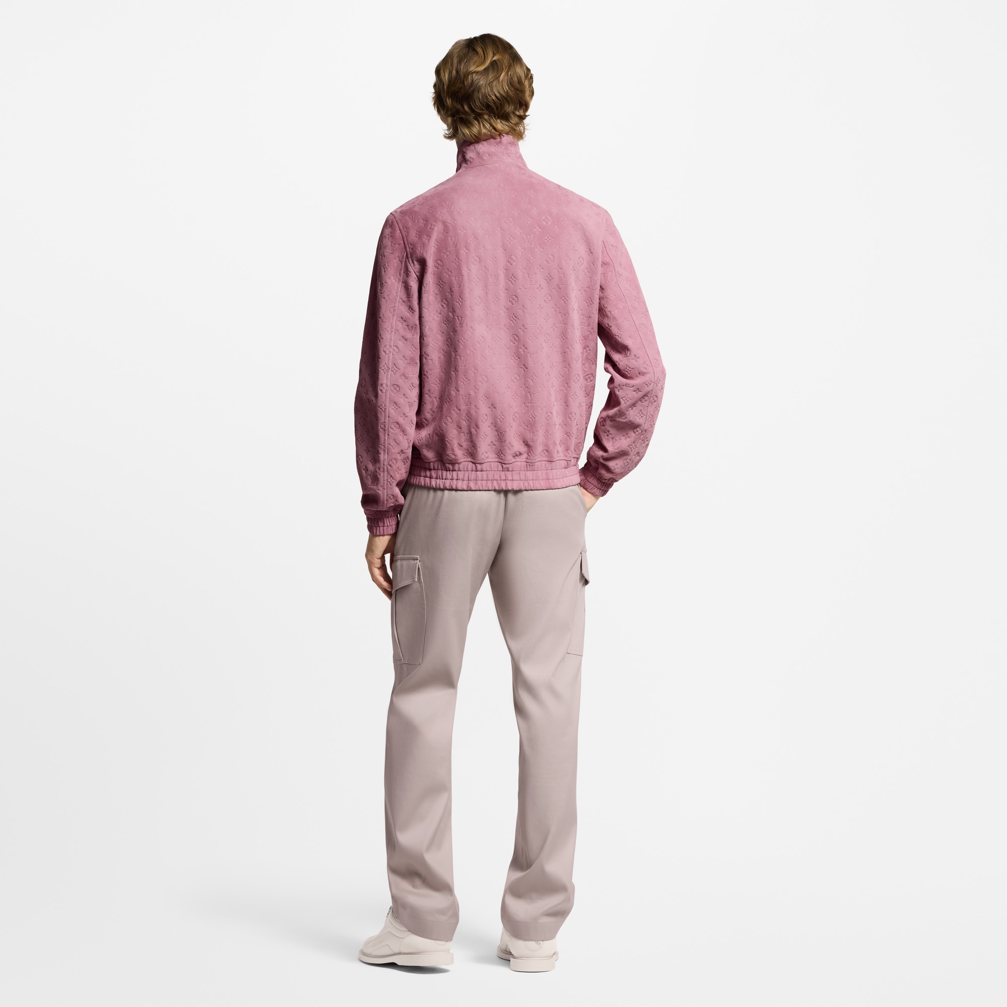 Giacca sportiva in pelle con motivo Monogram impresso  Uomo Abbigliamento Capispalla e Cappotti | LOUIS VUITTON (Zoom prodotto)