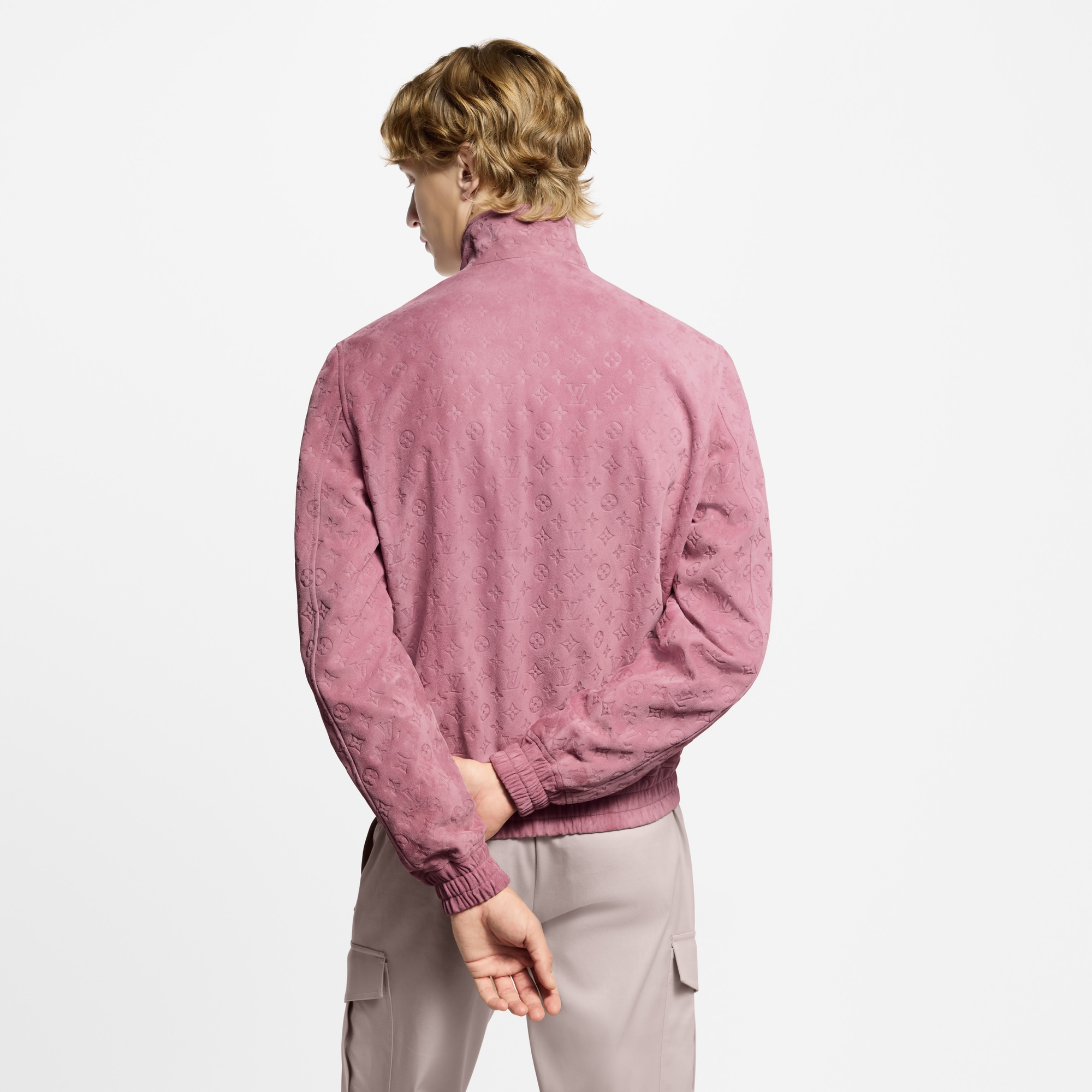 Giacca sportiva in pelle con motivo Monogram impresso  Uomo Abbigliamento Capispalla e Cappotti | LOUIS VUITTON (Zoom prodotto)