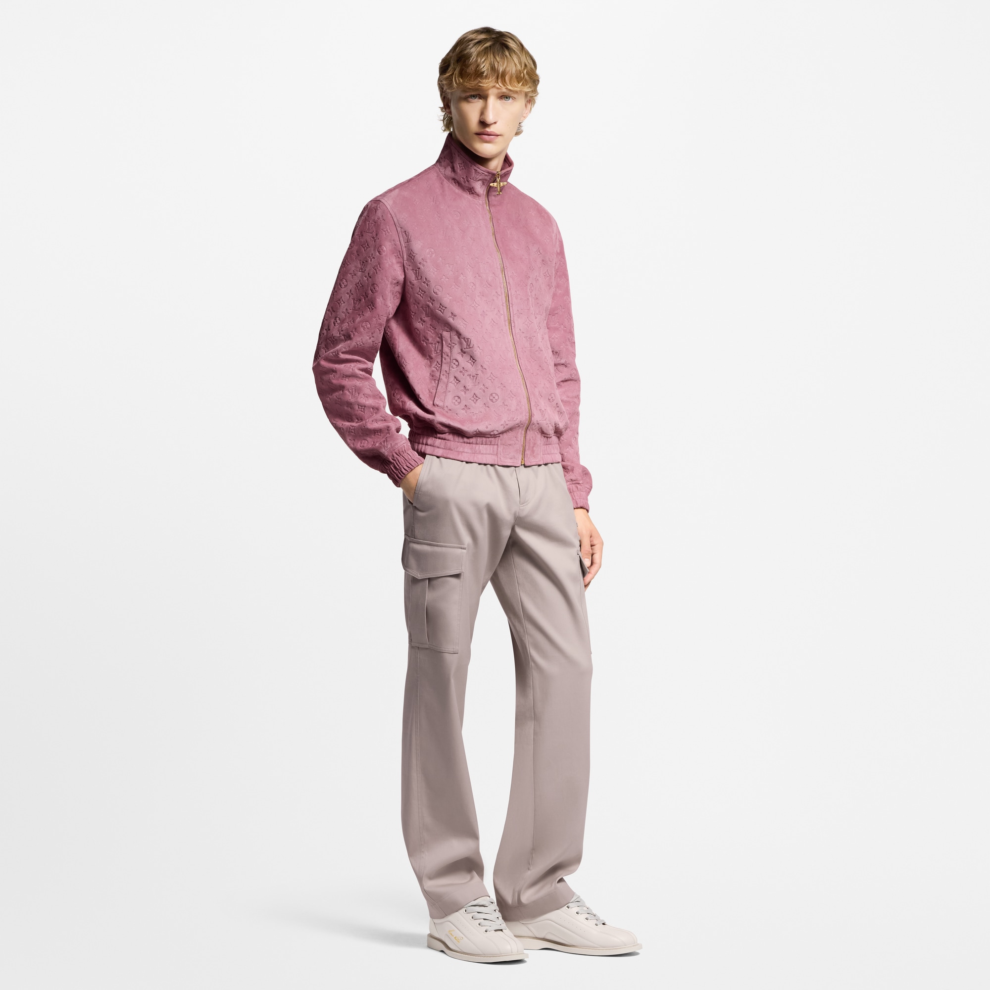 Giacca sportiva in pelle con motivo Monogram impresso  Uomo Abbigliamento Capispalla e Cappotti | LOUIS VUITTON (Zoom prodotto)