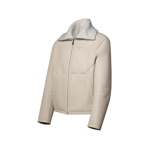 Giacca sportiva in shearling side view