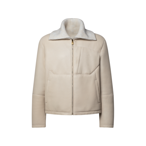 Giacca sportiva in shearling front view
