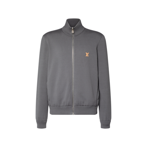 Giacca sportiva reversibile in nylon con firma LV front view