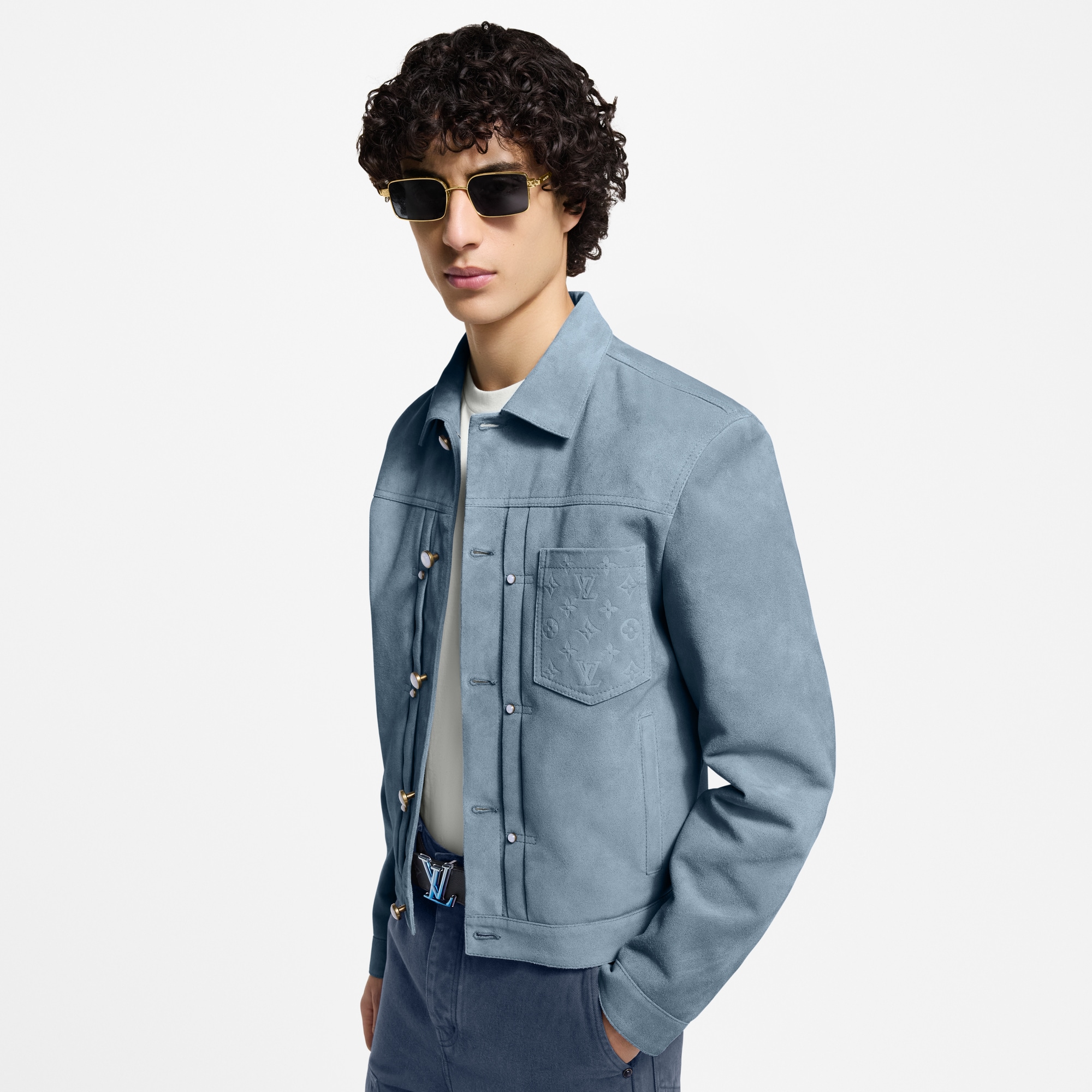 Giacca Type II in pelle scamosciata  Uomo Abbigliamento Capispalla e Cappotti | LOUIS VUITTON (Zoom prodotto)